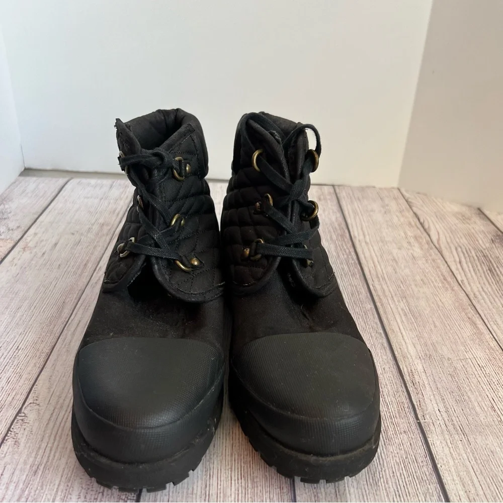 Lucky Brand Akonn Black Quilted Winter Boots 9.5